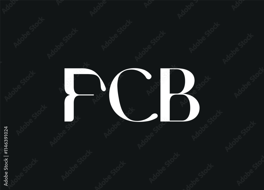 FCB letters logo desigen and initial logo desigen FCB letters logo desigen and initial logo desigen