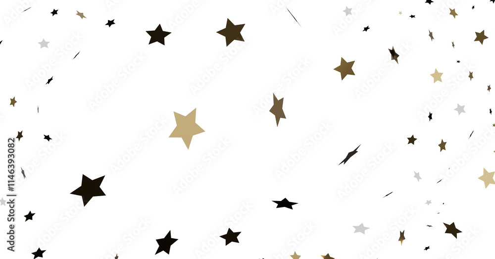Fototapeta premium Scattered Stars Background