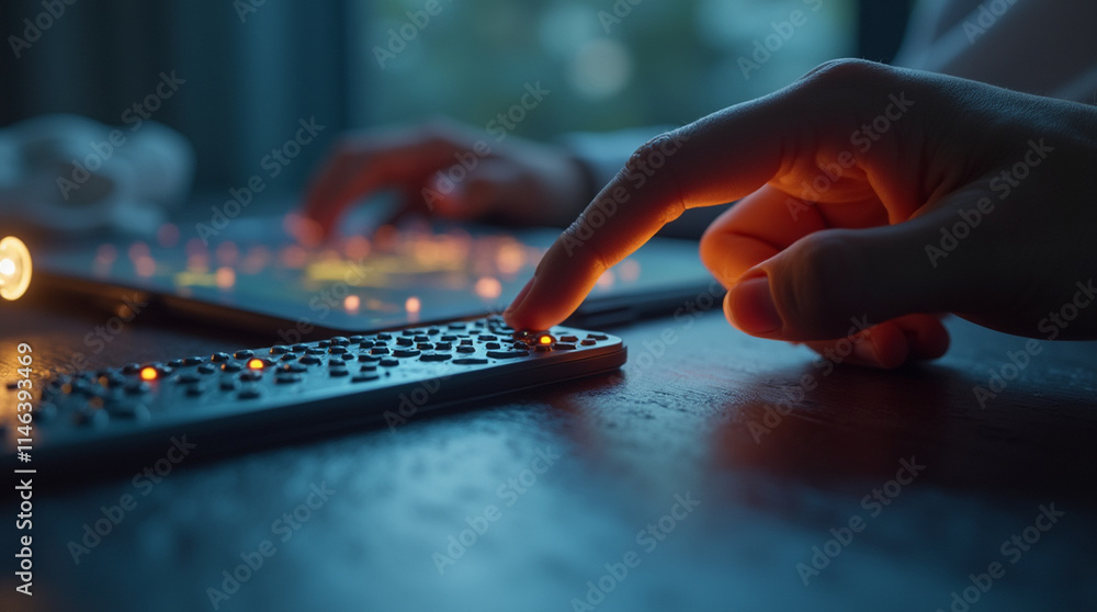 Fototapeta premium The Future of Accessibility: Close-Up of Smart Devices for All