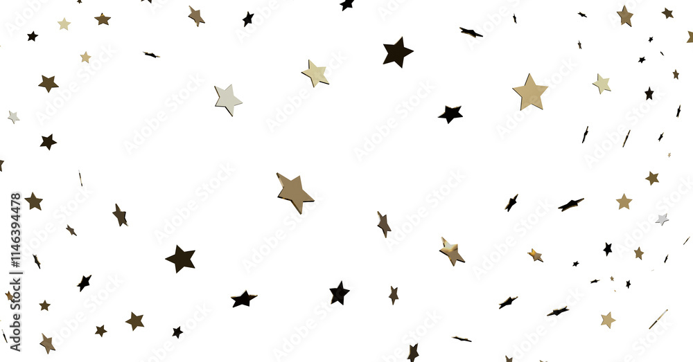 Gold and Black Star Confetti Gold and Black Star Confetti