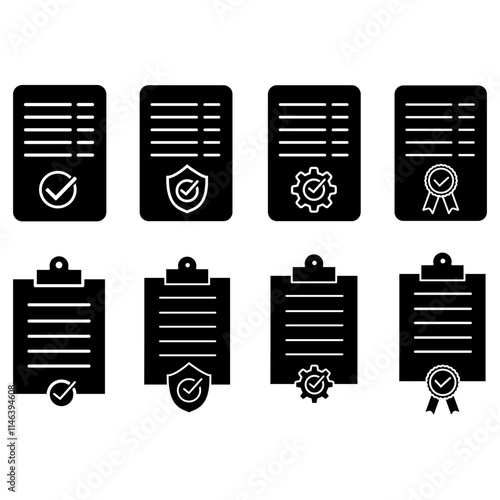 Checkmark icon vector set. confirm terms illustration sign collection. approve symbol. ok logo. approve mark.