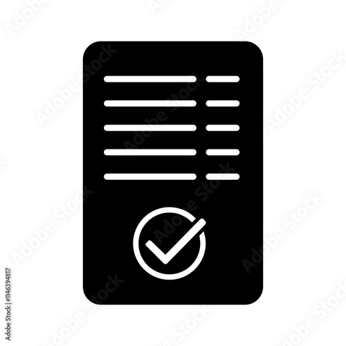 Checkmark icon vector. confirm terms illustration sign. approve symbol. ok logo. approve mark.