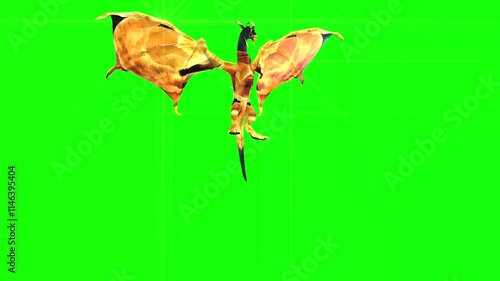 The fire Dragon flies over the Earth, bringing trouble to everyone, but evil fire kills him, he falls to to the ground dead. Second scene the same dragon but without fire, flies calmly over the ground