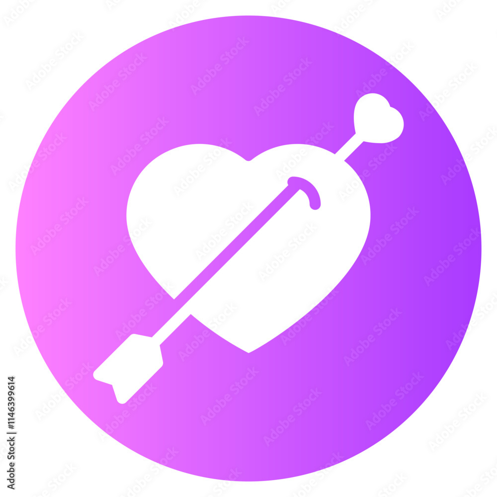 bow and arrow gradient icon bow and arrow gradient icon