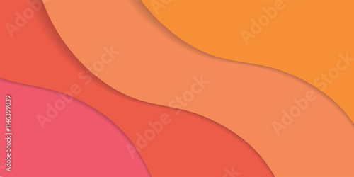 Abstract colorful gradient 3D layers background smooth color dimension