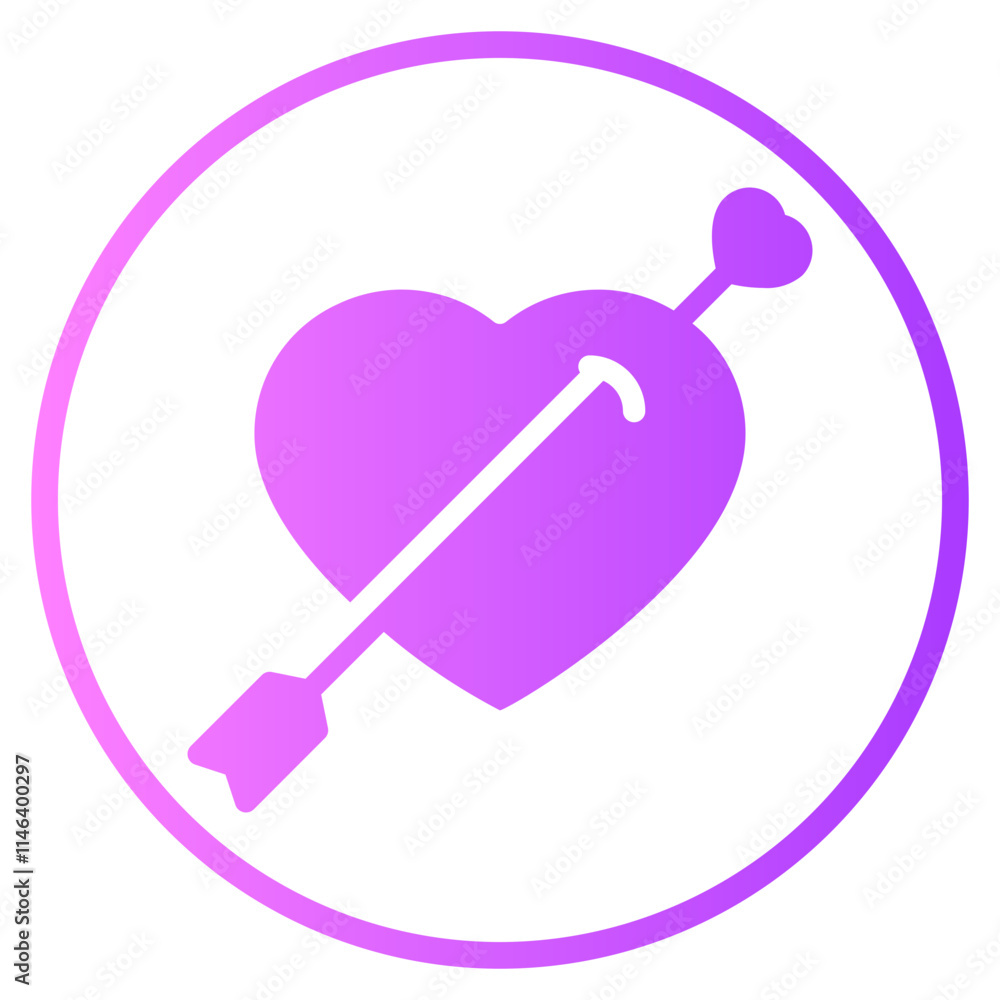 bow and arrow gradient icon bow and arrow gradient icon