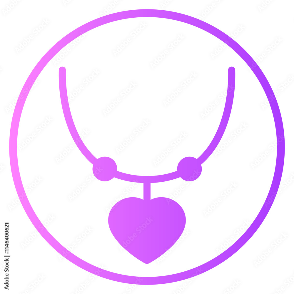 necklace gradient icon necklace gradient icon