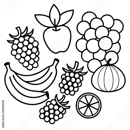 Wallpaper Mural set of fruits Torontodigital.ca