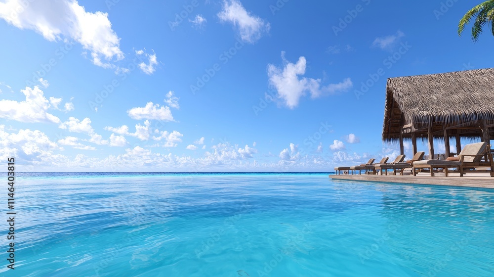 Bungalows perched over the water, each with an infinity pool and a tropical lagoon view. Bungalows perched over the water, each with an infinity pool and a tropical lagoon view.