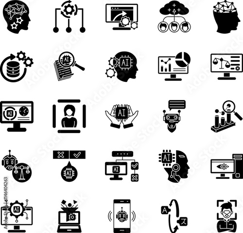 How to use AI 25 icon set in filled style