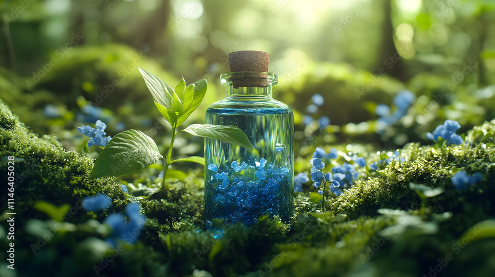 Enchanted Forest Bottle 3D Render Enchanted Forest Bottle 3D Render