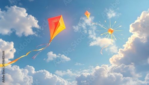 Kite Flying on Makar Sankranti, India
Makar Sankrant festive greeting card photo. Kite flying is a ritual on Makar sankranti festival in India.  
bonfire lit for the auspicious festival of lohri or Ho photo