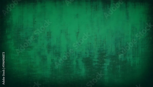 Abstract minimalist grain green vintage background in dark green,