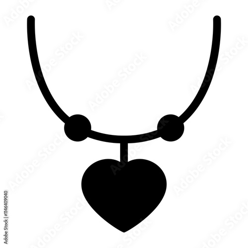 necklace glyph icon