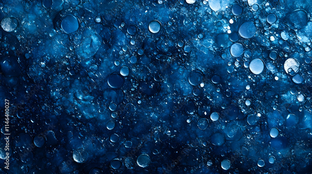 Abstract Blue Bubbles Background Image Abstract Blue Bubbles Background Image