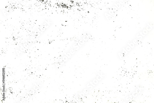Distress overlay texture subtle grain texture overlay subtle black grunge speckle on white background.  scattered tiny particles, grunge black texture overlay pattern sample on background.