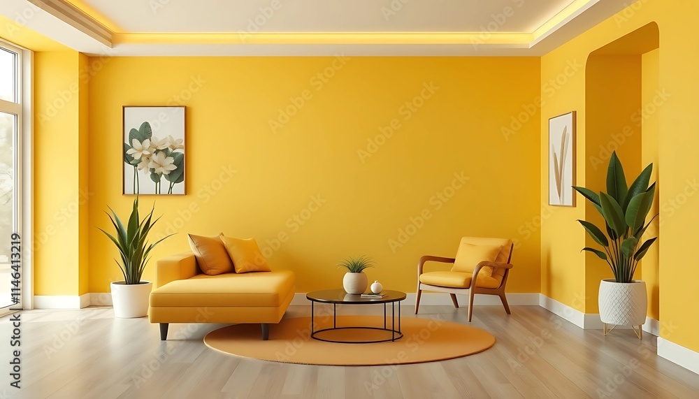 custom made wallpaper toronto digitalYellow-Inspired Room Design: Real Interior Showcasing Bold and Warm Aesthetic Choices