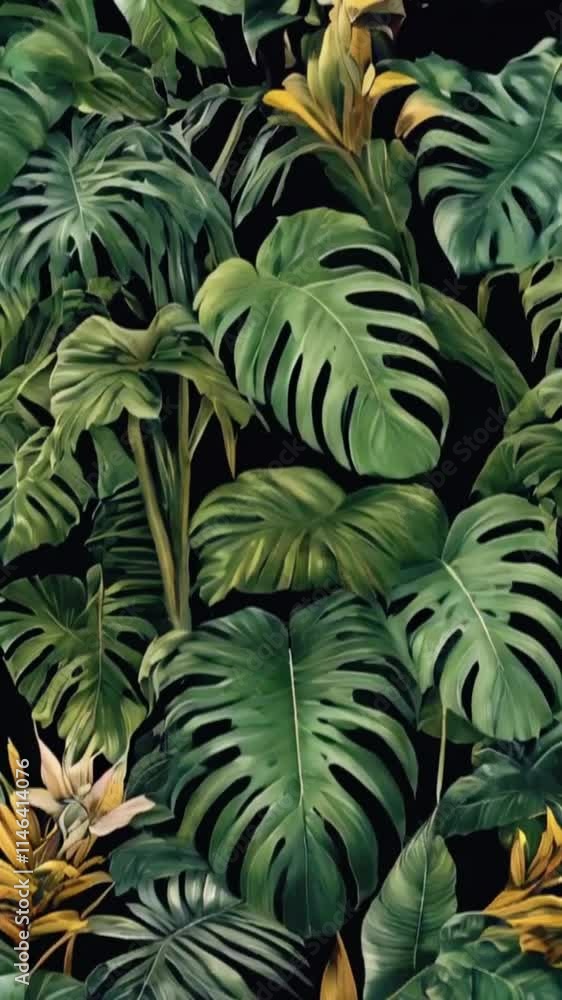 leaves of Spathiphyllum cannifolium, abstract dark green texture, nature background, tropical leaf, 4k High-Quality Wallpaper Background Animation Video leaves of Spathiphyllum cannifolium, abstract dark green texture, nature background, tropical leaf, 4k High-Quality Wallpaper Background Animation Video