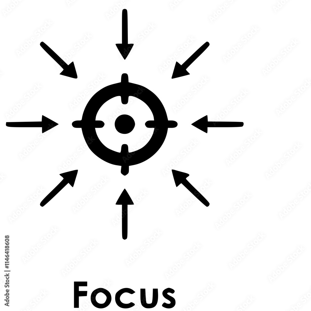 target, arrow, focus icon. One of the business collection icons for websites, web design, mobile app target, arrow, focus icon. One of the business collection icons for websites, web design, mobile app