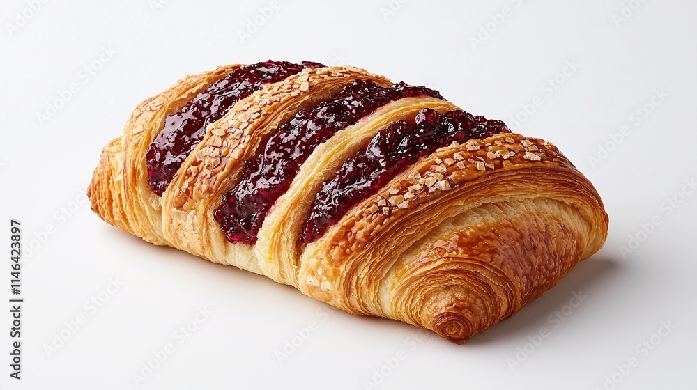 Delicious Flaky Pastry with Sweet Berry Filling Delicious Flaky Pastry with Sweet Berry Filling