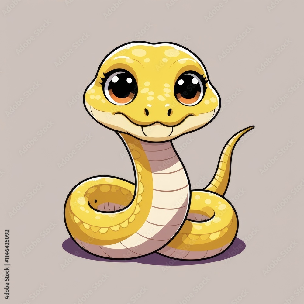 Fototapeta premium yellow snake