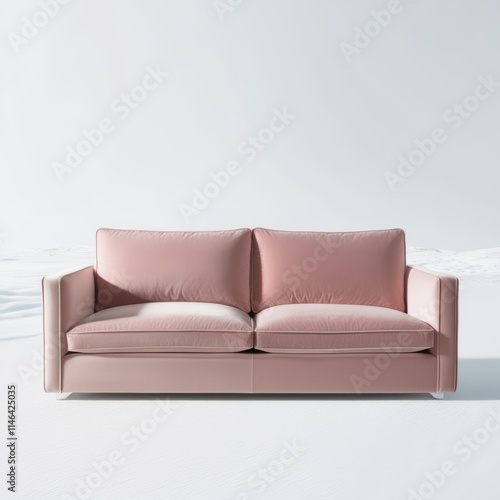 soft pink sofa