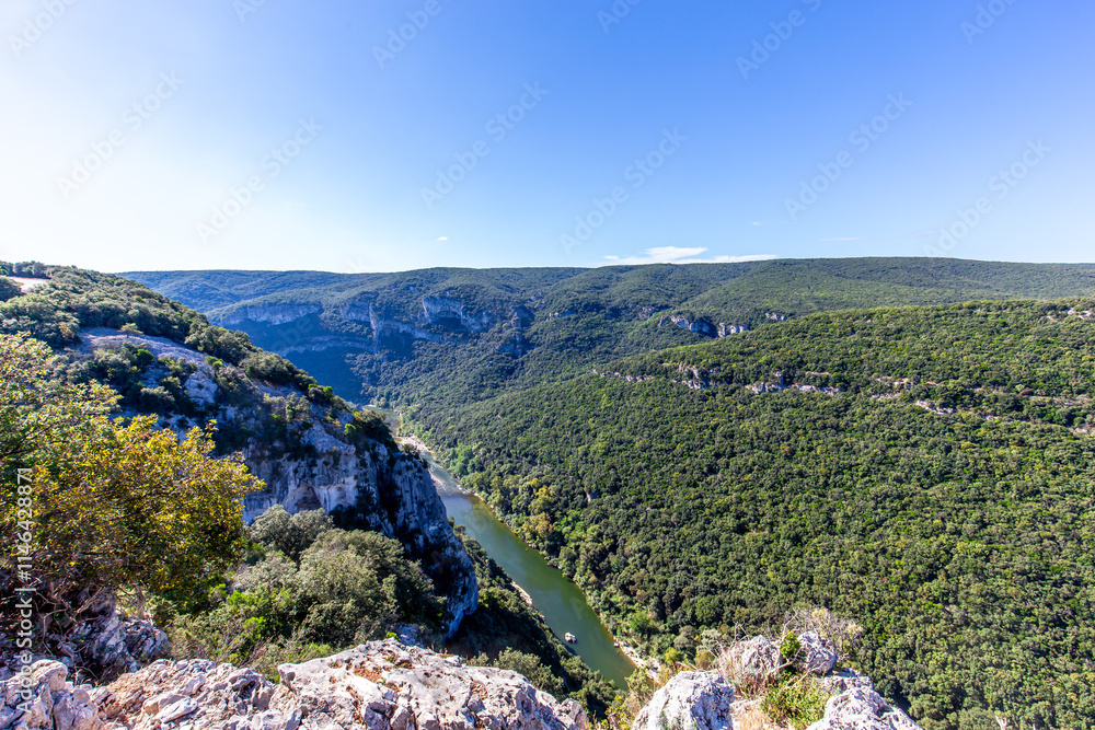 Fototapeta premium Great canyon of the Ardeche, Cevennes, France