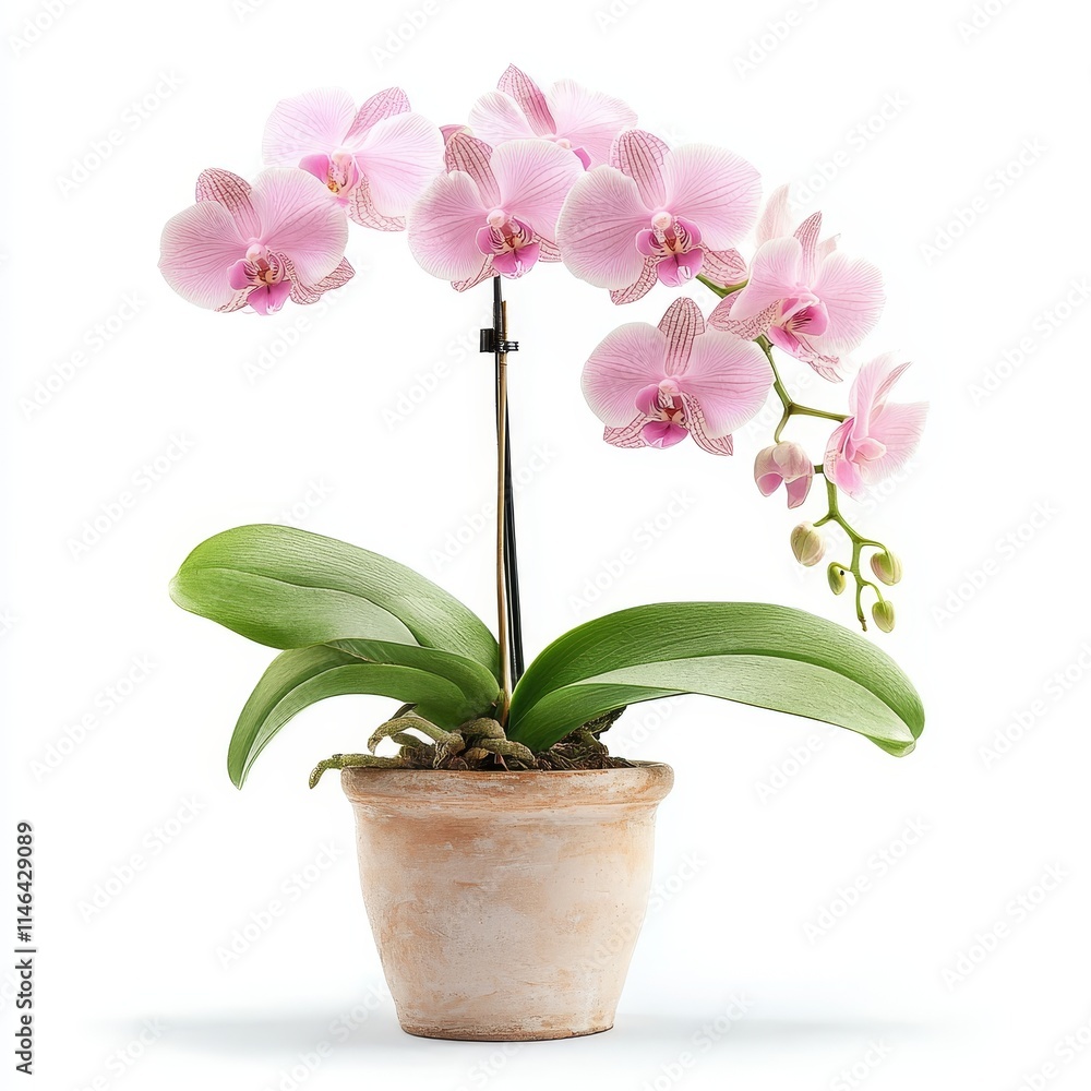Orchid Flower in a Vase: Botanical Beauty, Interior Decor, and Floral Design Concepts Orchid Flower in a Vase: Botanical Beauty, Interior Decor, and Floral Design Concepts