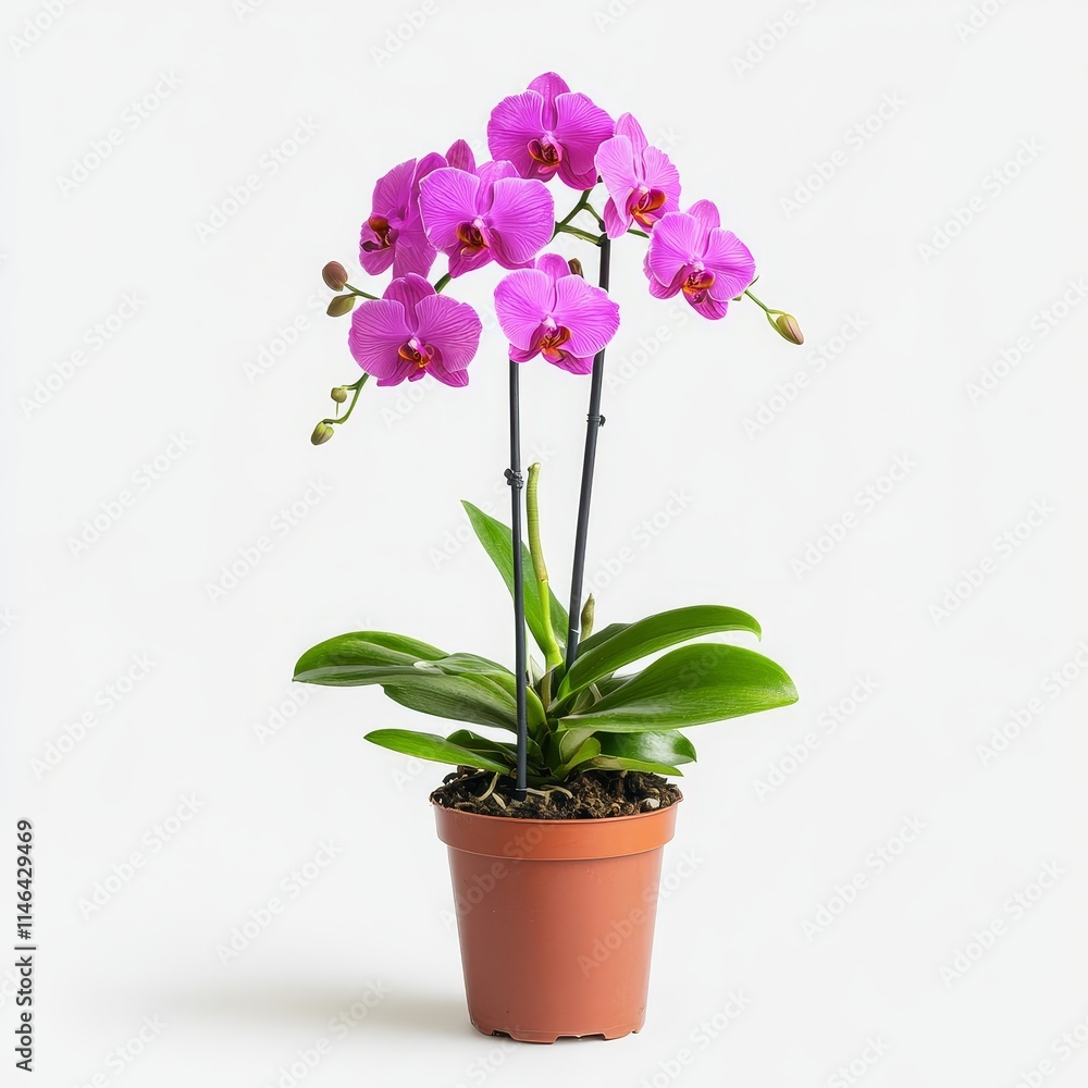 Orchid Flower in a Vase: Botanical Beauty, Interior Decor, and Floral Design Concepts Orchid Flower in a Vase: Botanical Beauty, Interior Decor, and Floral Design Concepts