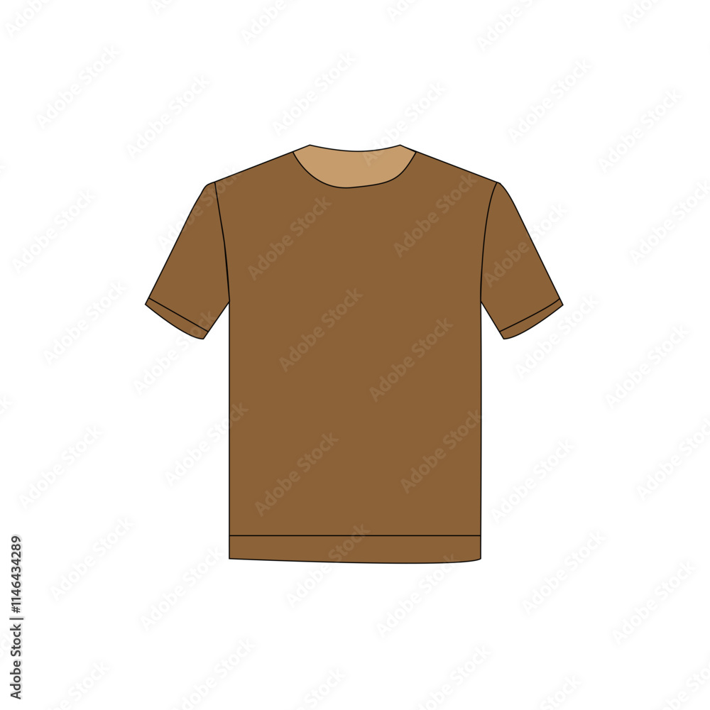 BROWN TSHIRT VECTOR BROWN TSHIRT VECTOR