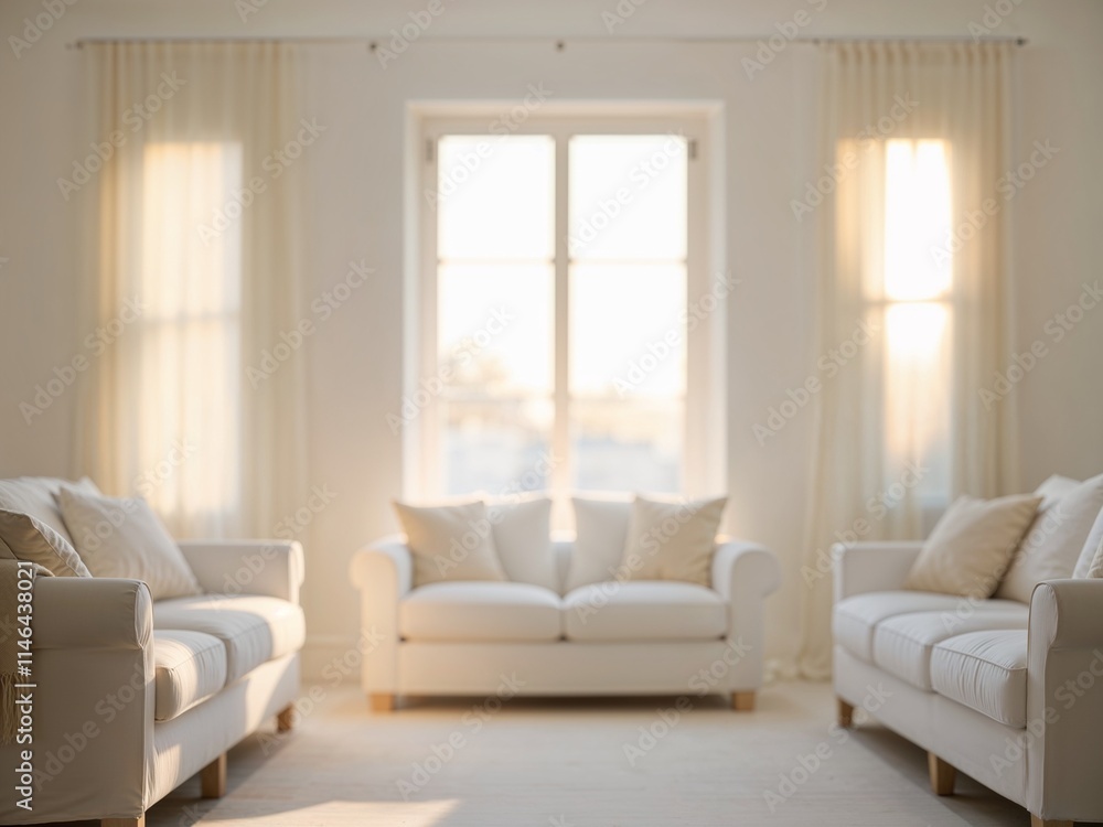 Fototapeta premium Living room in the morning