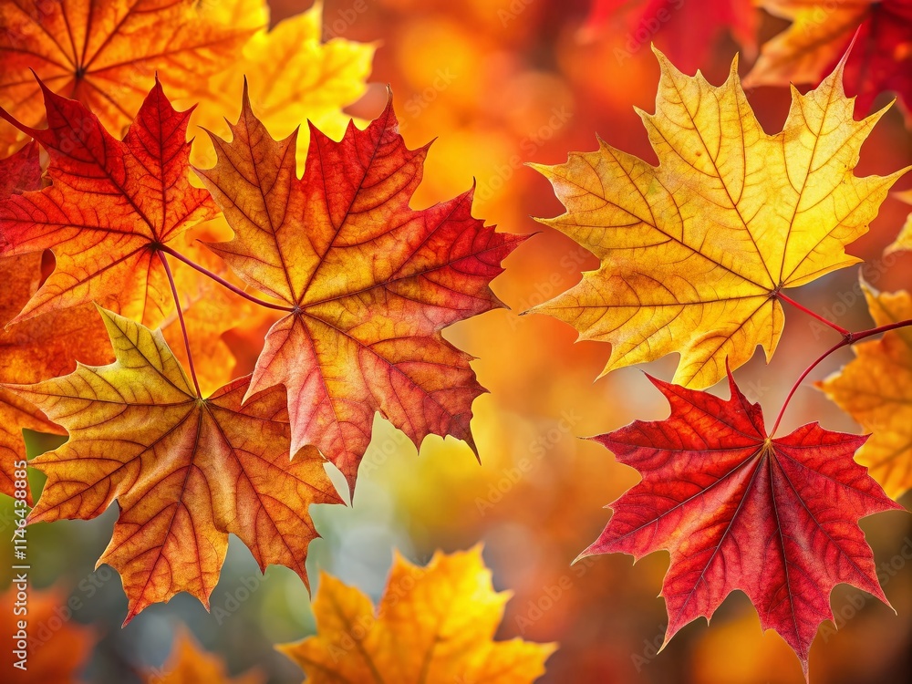 Autumn Maple Leaves Photography - Fall Foliage, Red Orange Yellow Maple Leaves, Nature Background, Seasonal Image, Autumn Colors, October, November, Thanksgiving Autumn Maple Leaves Photography - Fall Foliage, Red Orange Yellow Maple Leaves, Nature Background, Seasonal Image, Autumn Colors, October, November, Thanksgiving