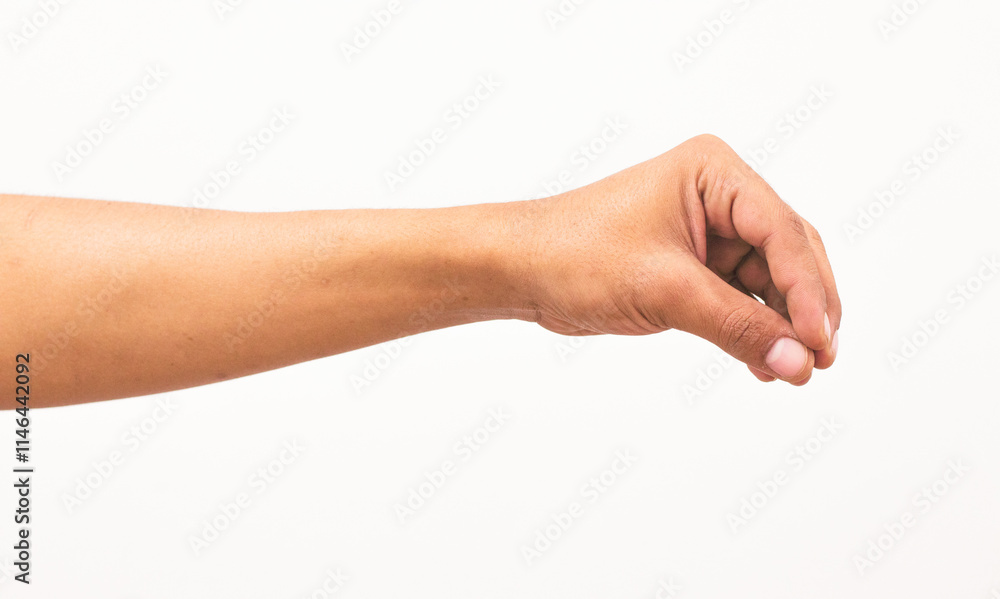 Photo of a man hand isolated on a white background Photo of a man hand isolated on a white background