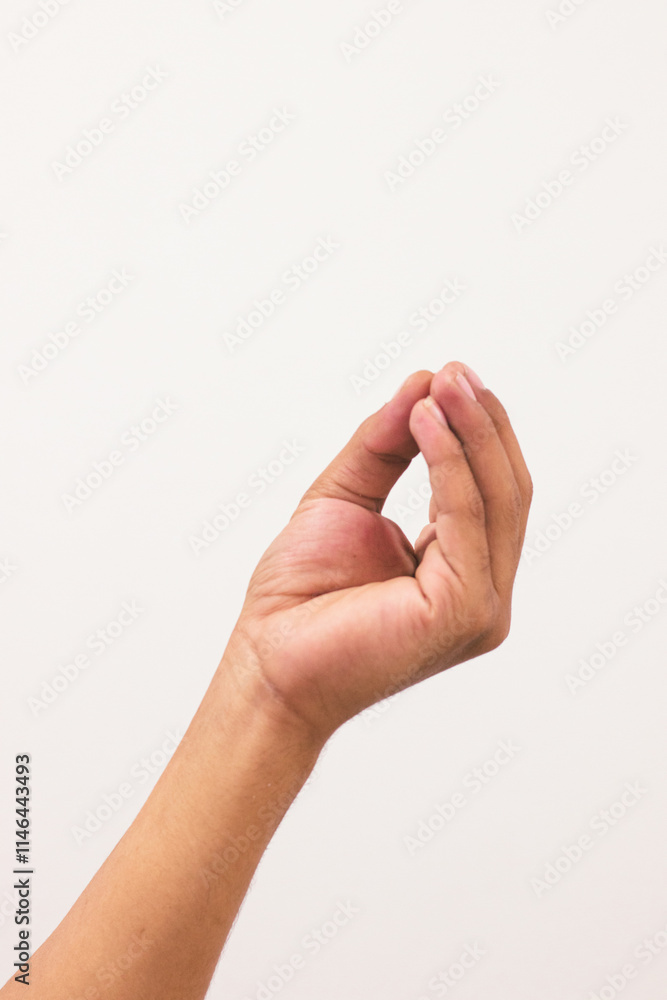 Photo of a man hand isolated on a white background Photo of a man hand isolated on a white background