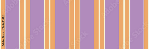 Nostalgic texture seamless textile, deco lines stripe vector. Veil fabric background vertical pattern in beige and orange colors.