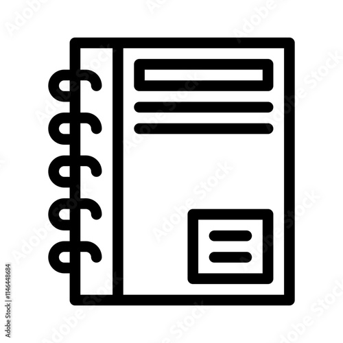 Notebook line icon