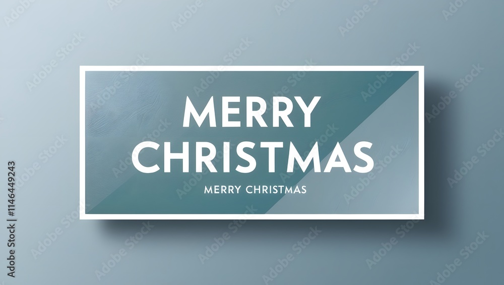 Elegant Christmas Greeting Card with Typography Elegant Christmas Greeting Card with Typography