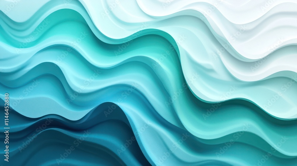 Abstract waves in varying shades of blue and white create a fluid, serene visual effect. Abstract waves in varying shades of blue and white create a fluid, serene visual effect.