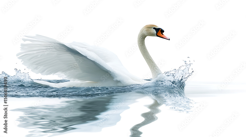 Fototapeta premium mute swan cygnus olor