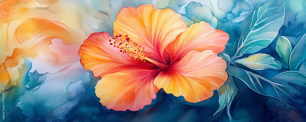 Fototapeta premium Abstract style beautiful flowers background