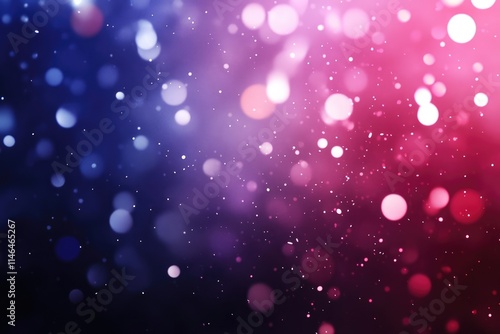 Close-up of an American flag, with a dramatic, golden bokeh effect and sparkling texture.