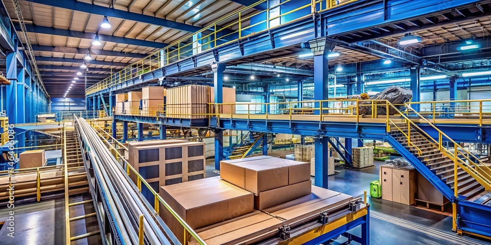 Cardboard Box Manufacturing: Paper Mill Factory Architecture - Industrial Photography Cardboard Box Manufacturing: Paper Mill Factory Architecture - Industrial Photography