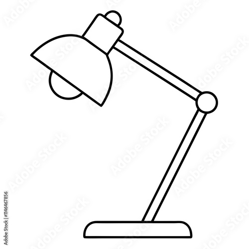 Desk Lamp Vector Icon Design