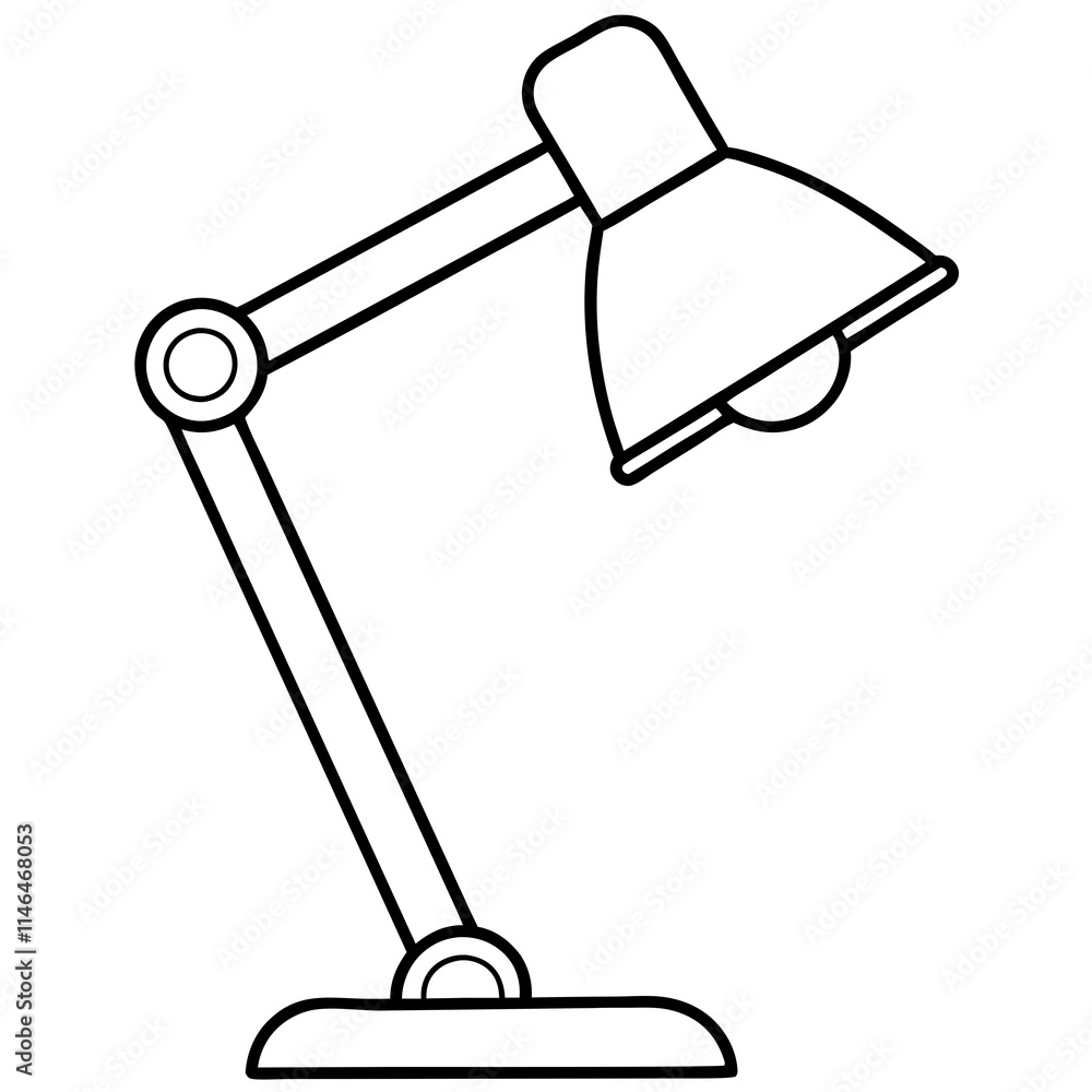 Desk Lamp Vector Icon Design Desk Lamp Vector Icon Design