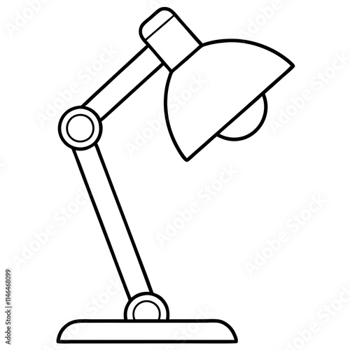 Desk Lamp Vector Icon Design