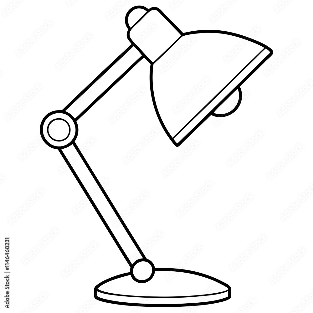 Desk Lamp Vector Icon Design Desk Lamp Vector Icon Design