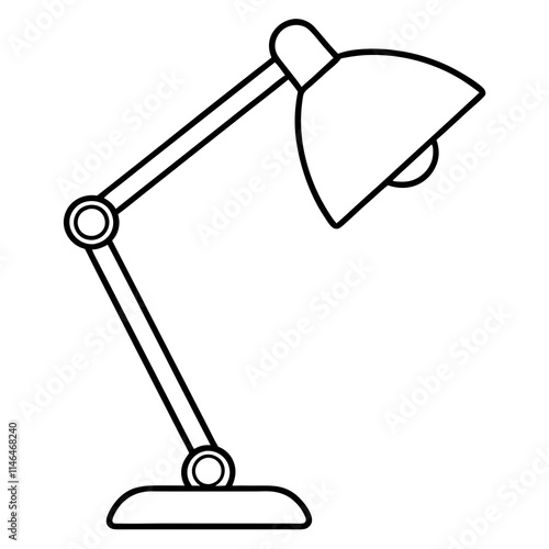 Desk Lamp Vector Icon Design