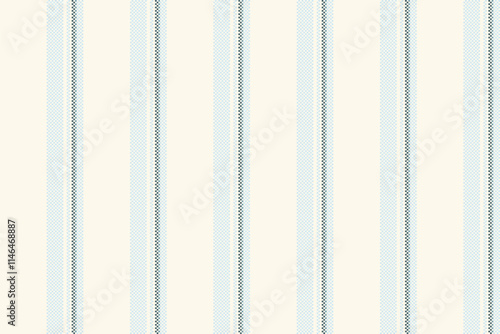 Mormal lines textile vector, customized vertical fabric pattern. T0s stripe background seamless texture in sea shell and light colors.