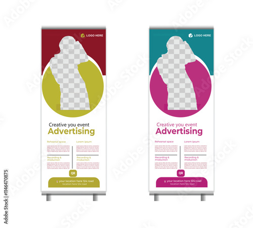 Professional Event Roll-up Banner Template 