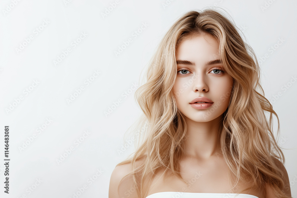 A young fashionable blonde woman A young fashionable blonde woman